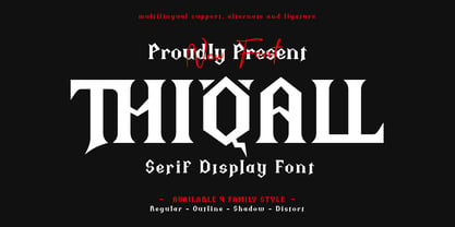 Thiqall Font Poster 1