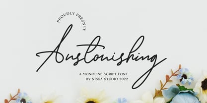 Anstonishing Font Poster 1