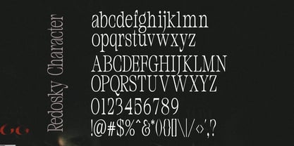 Redosky Font Poster 9