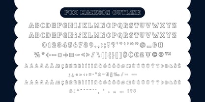 Fox Mansion Spot Font Poster 7