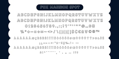 Fox Mansion Spot Font Poster 8