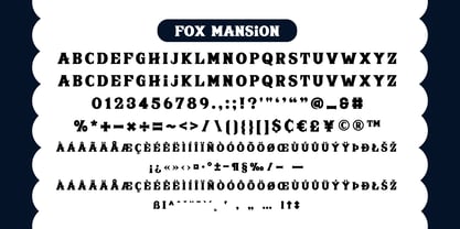 Fox Mansion Spot Font Poster 6