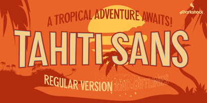Tahiti Sans Police Poster 1