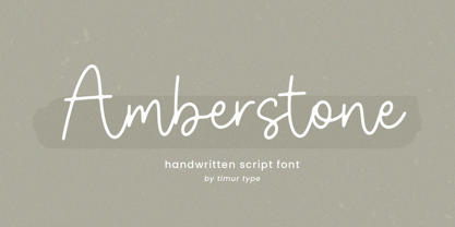 Amberstone Font Poster 1