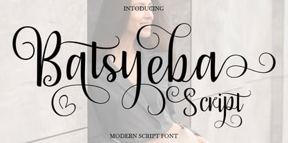 Batsyeba Script Font Poster 1