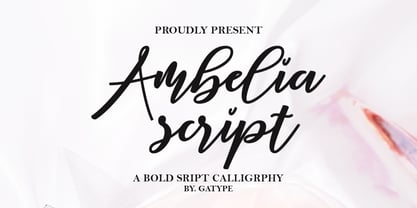 Ambelia Script Font Poster 1