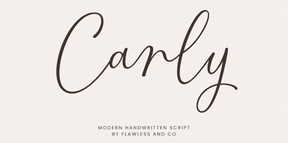 Carly Font Poster 1