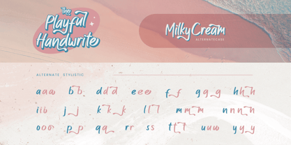 Milky Cream Font Poster 6
