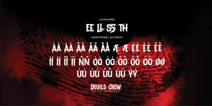 Devils Crew Font Poster 7