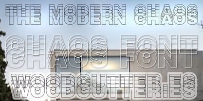 The Modern Chaos Font Poster 1