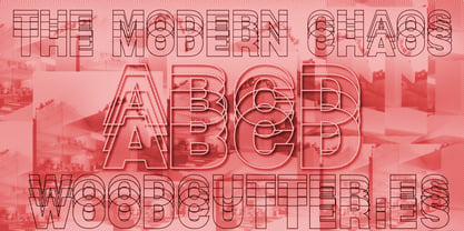 The Modern Chaos Font Poster 5