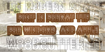 The Modern Chaos Font Poster 4