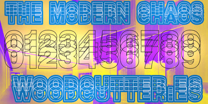 The Modern Chaos Font Poster 6