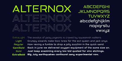 Alternox Font Poster 7