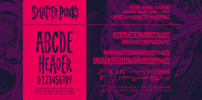 Splatterpunks Font Poster 2