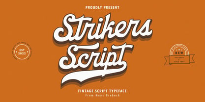 Strikers Script Font Poster 2