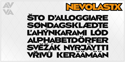 Nevolastx Font Poster 6