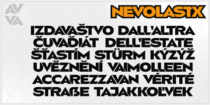 Nevolastx Font Poster 9