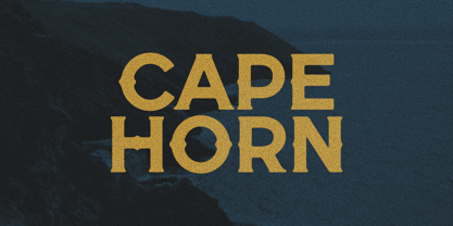Cape Horn Font Poster 1