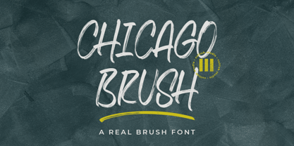 Chicago Brush Font Poster 1