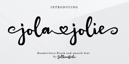 Jola jolie smooth Font Poster 1