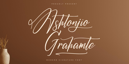 Ashtonjio Grahamte Font Poster 1