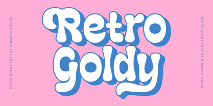 Retro Goldy Font Poster 1
