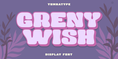 Greny Wish Font Poster 1