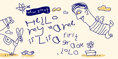 First Grade Lolo Font Poster 1