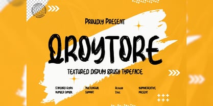 Qroytore Font Poster 1