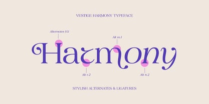 Vestige Harmony Font Poster 5