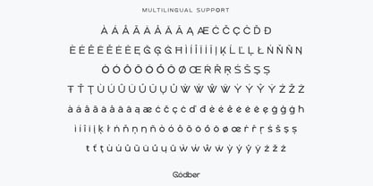 Godber Font Poster 4