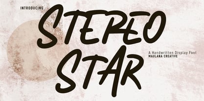 Stereo Star Font Poster 1