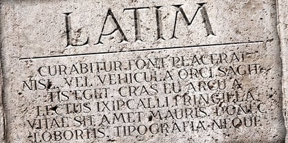 Latim Font Poster 2