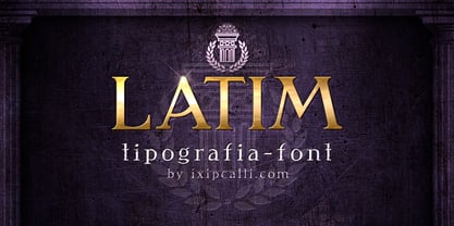Latim Font Poster 1