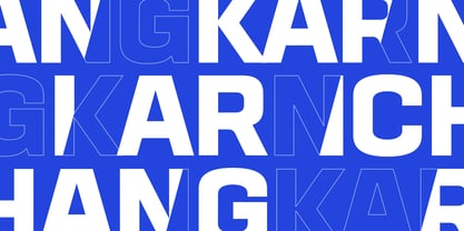 Karnchang Font Poster 2