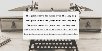 Andrew Typewriter Font Poster 5