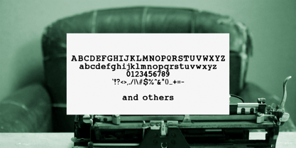 Andrew Typewriter Font Poster 3