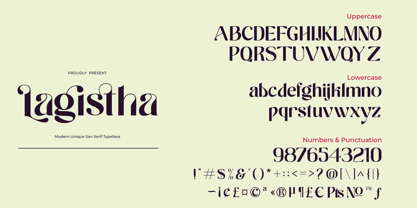 Lagistha Font Poster 5