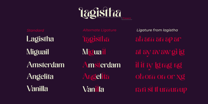 Lagistha Font Poster 4