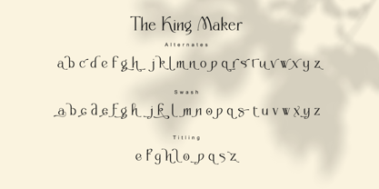 The King Maker Font Poster 8