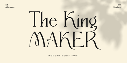 The King Maker Font Poster 1