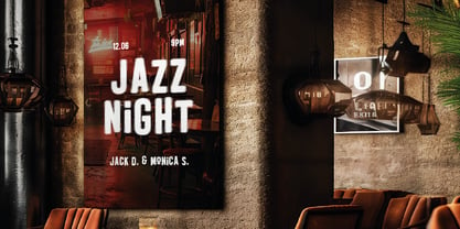 Night Lounge Font Poster 4