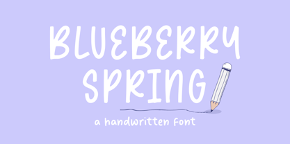 Blueberry Spring Font Poster 1