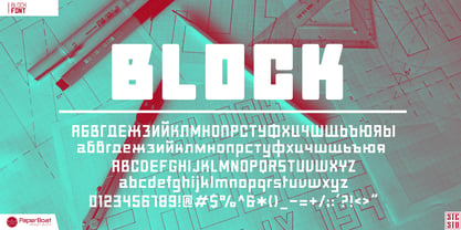 Block Font Poster 8