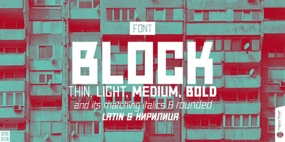 Block Font Poster 1