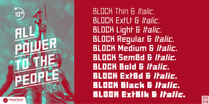 Block Font Poster 4