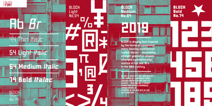 Block Font Poster 10