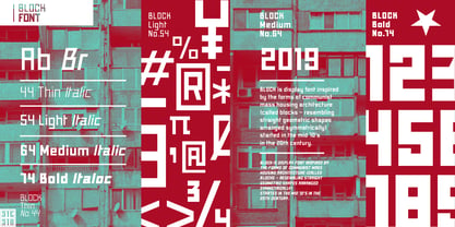 Block Font Poster 10