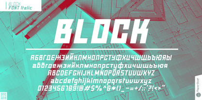 Block Font Poster 8